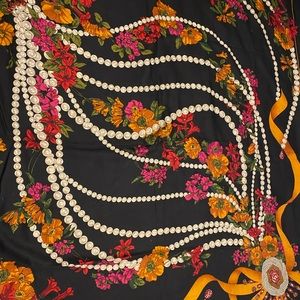 CARTIER - Authentic Vintage Shawl - Great accent piece for a Glamorous look!